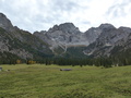 Östliche Karwendelspitze und Vogelkarspitze vom Rontalboden