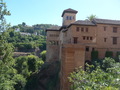 Granada, Alhambra, Nasridenpaläste, links Generalife