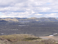 Blick vom Laki-Berg, Kratersee