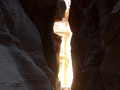 Petra, Ausgang des Siq mit Schatzhaus