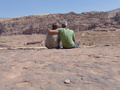 Petra, Touristen auf der Kreuzfahrerburg und Königsgräber
