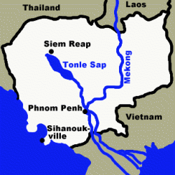 Kambodscha, Landkarte