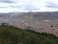 Blick von Sacsayhuaman auf Cuzco