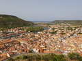 Bosa und Bosa Marina Blick von der Burg