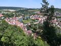 Harburg mit Fluss Woernitz